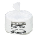 Tablemate Plastic Dinnerware, Plates, 9" dia, White, 500/Carton