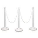 Tatco Crowd Control Stanchion Chain, Plastic, 40 ft, White