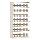 Tennsco Snap-Together Seven-Shelf Closed Add-On Unit, Steel, 48w x 12d x 88h, Sand