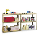 Tennsco Stur-D-Stor Shelving, Five-Shelf, 36.5w x 18.5d x 72h, Sand