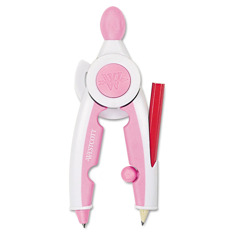 Westcott Soft Touch School Compass with Antimicrobial Product Protection, 10", Assorted Colors