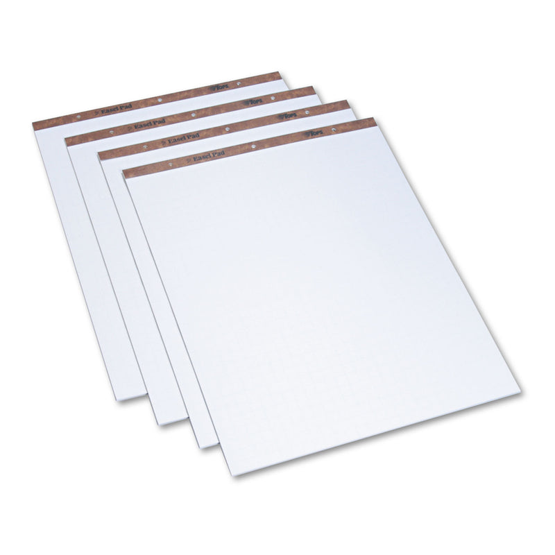 TOPS Easel Pads, Quadrille Rule (1 sq/in), 27 x 34, White, 50 Sheets, 4/Carton