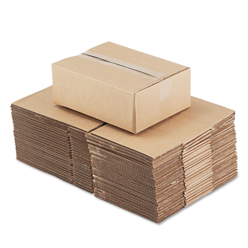 Universal Fixed-Depth Corrugated Shipping Boxes, Regular Slotted Container (RSC), 9" x 12" x 4", Brown Kraft, 25/Bundle