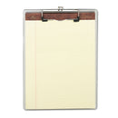 Universal Plastic Brushed Aluminum Clipboard, Portrait Orientation, 0.5" Clip Capacity, Holds 8.5 x 11 Sheets, Silver