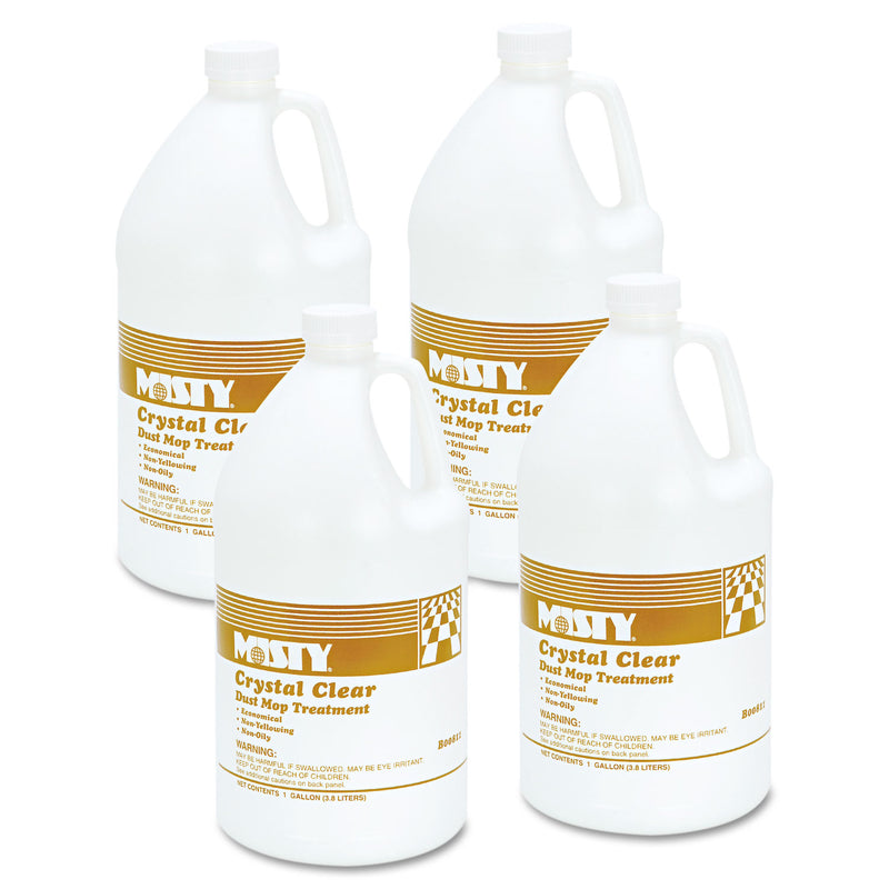 Misty Dust Mop Treatment, Attracts Dirt, Non-Oily, Grapefruit Scent, 1gal, 4/Carton